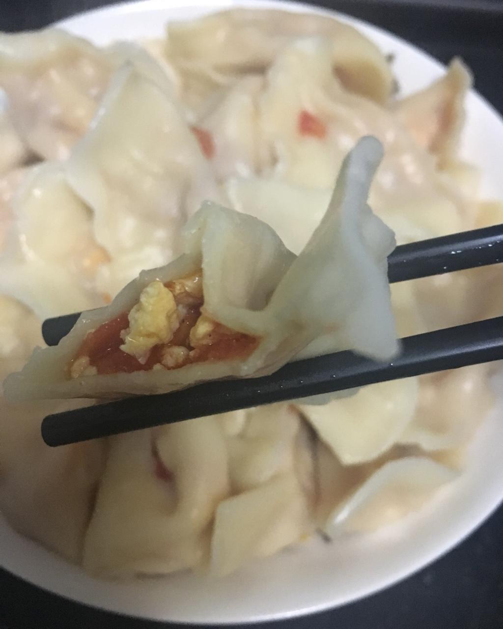 西红柿鸡蛋馅儿水饺