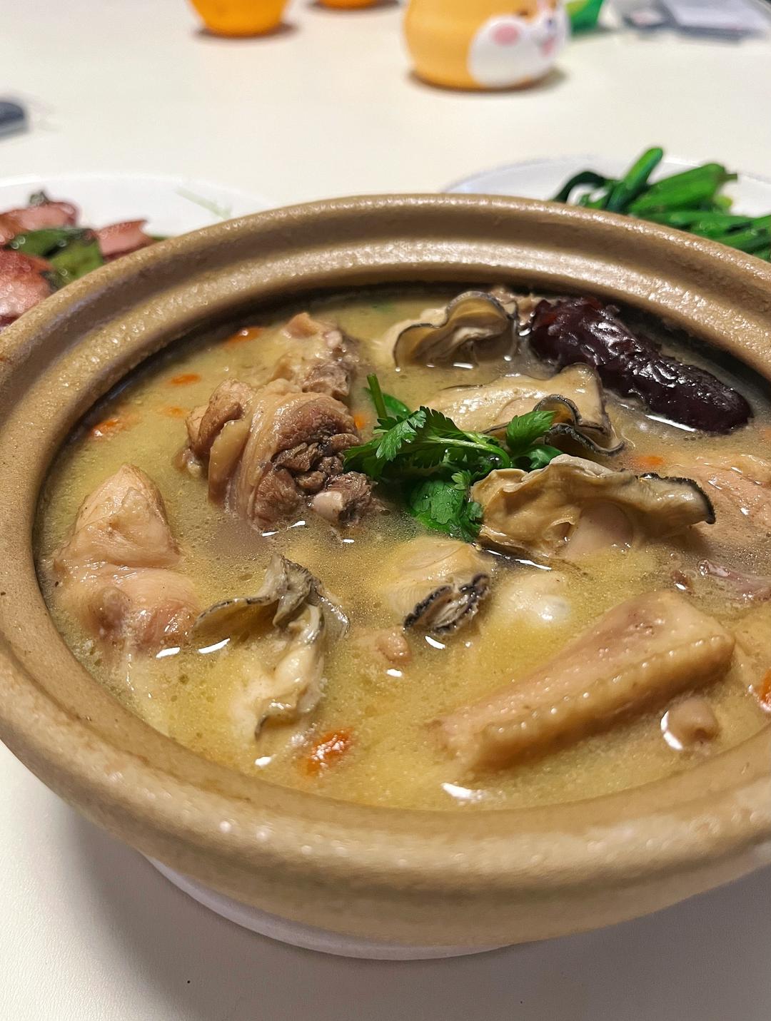 生蚝煲鸡