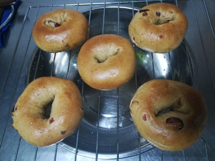 酸甜双莓贝果（冷藏发酵法）丨健康·烘焙