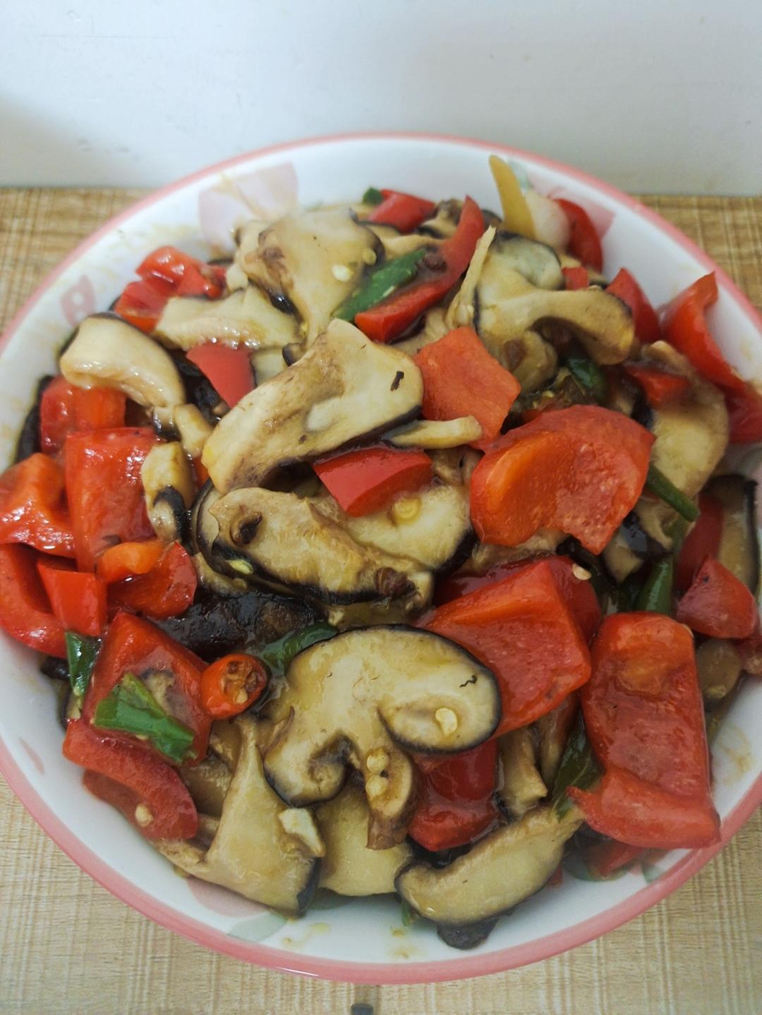 香菇这样炒比肉都好吃😋素炒香菇