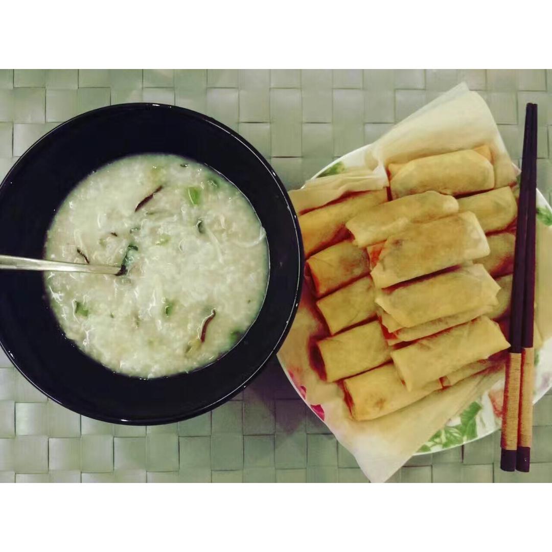 瑶柱香菇菜心粒粥