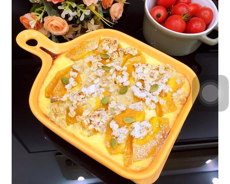 （好吃不胖！）无糖无油烤燕麦南瓜布丁