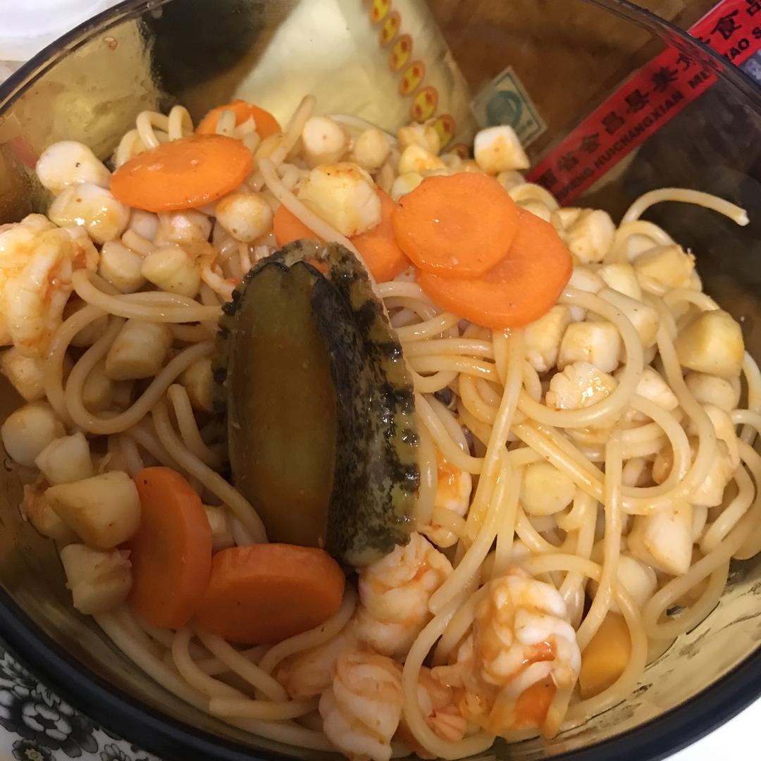 番茄海鲜意面