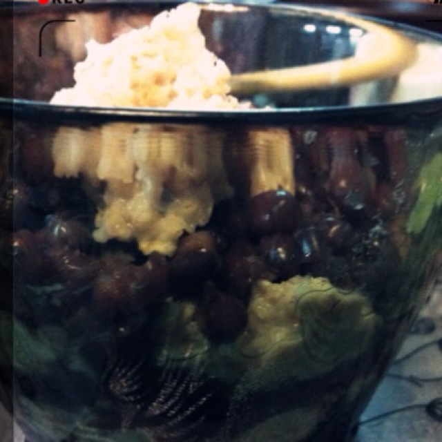 奶香燕麦红豆沙