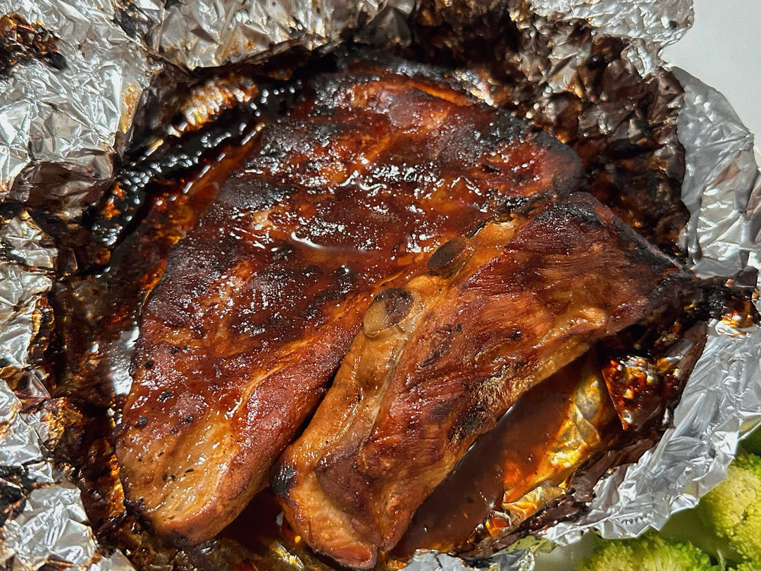 烤箱版美式BBQ的爆赞烤肋排