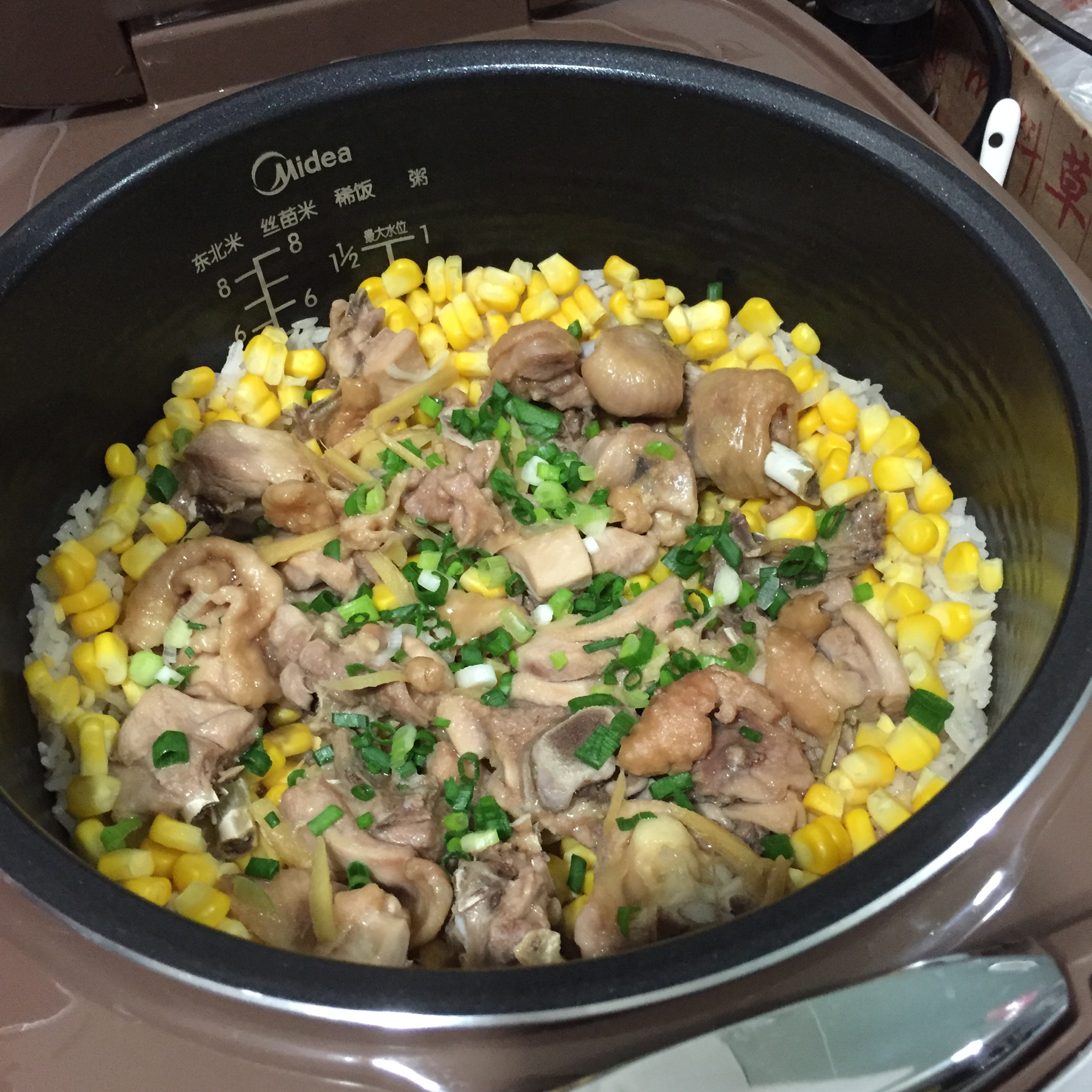 cynthiawan做的快手美味电饭煲焗鸡饭