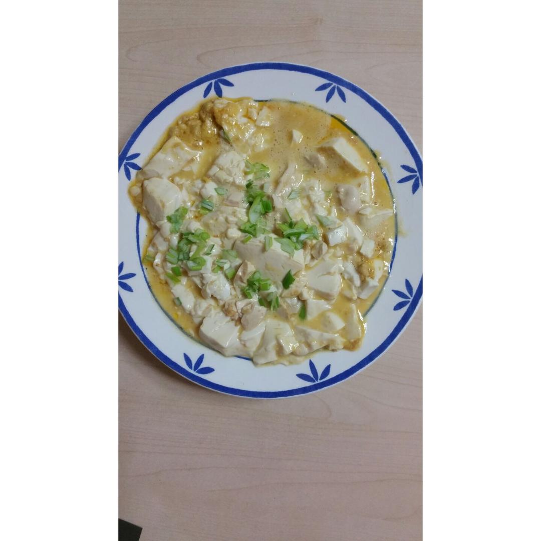 老丁的私房菜-蟹黄豆腐