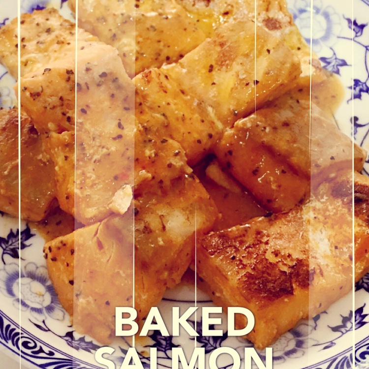 锡纸烤三文鱼  （Salmon Baked in Foil）