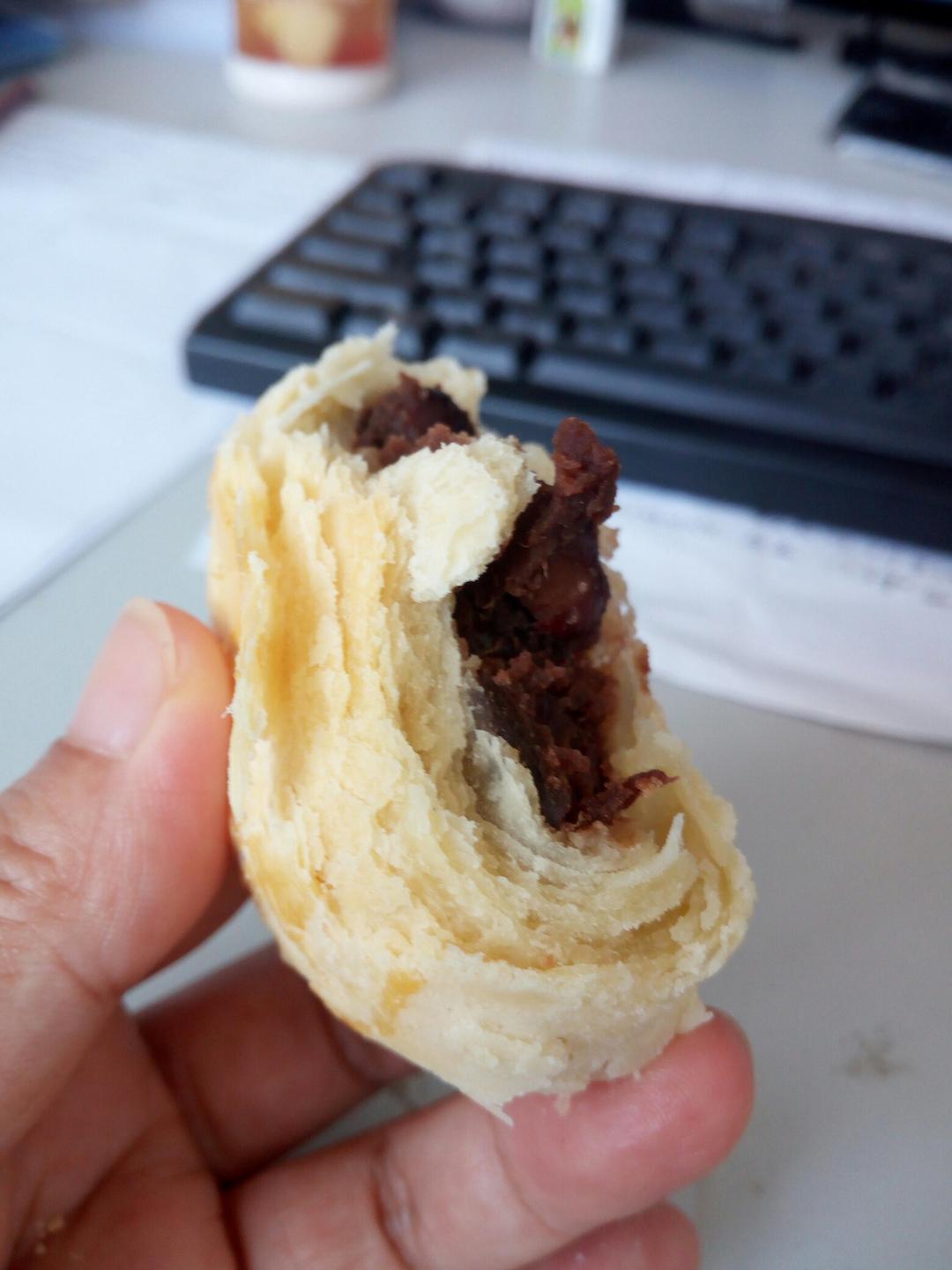 红豆酥饼（附油酥不测漏的办法）