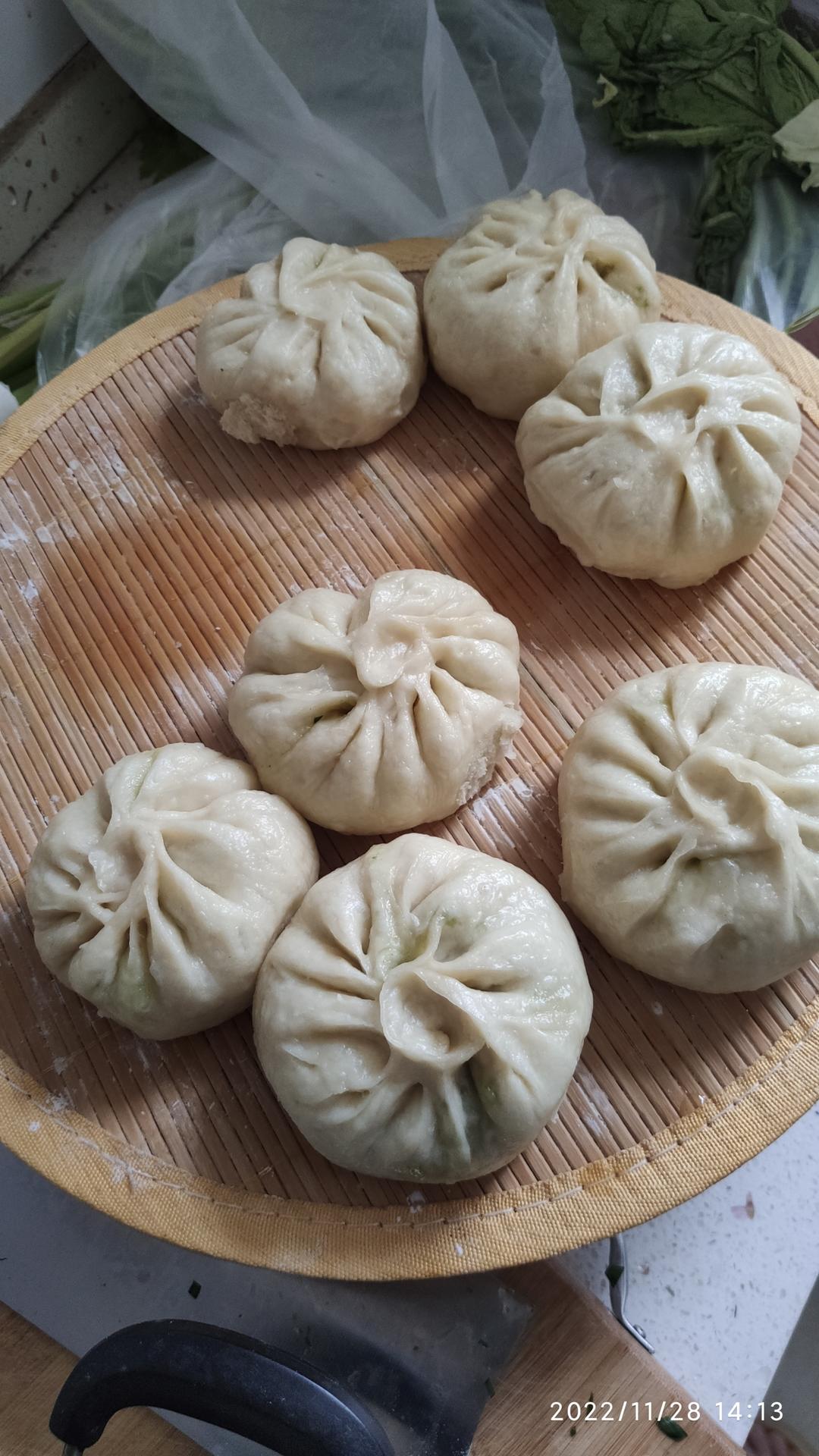 胡萝卜木耳鸡蛋素包子