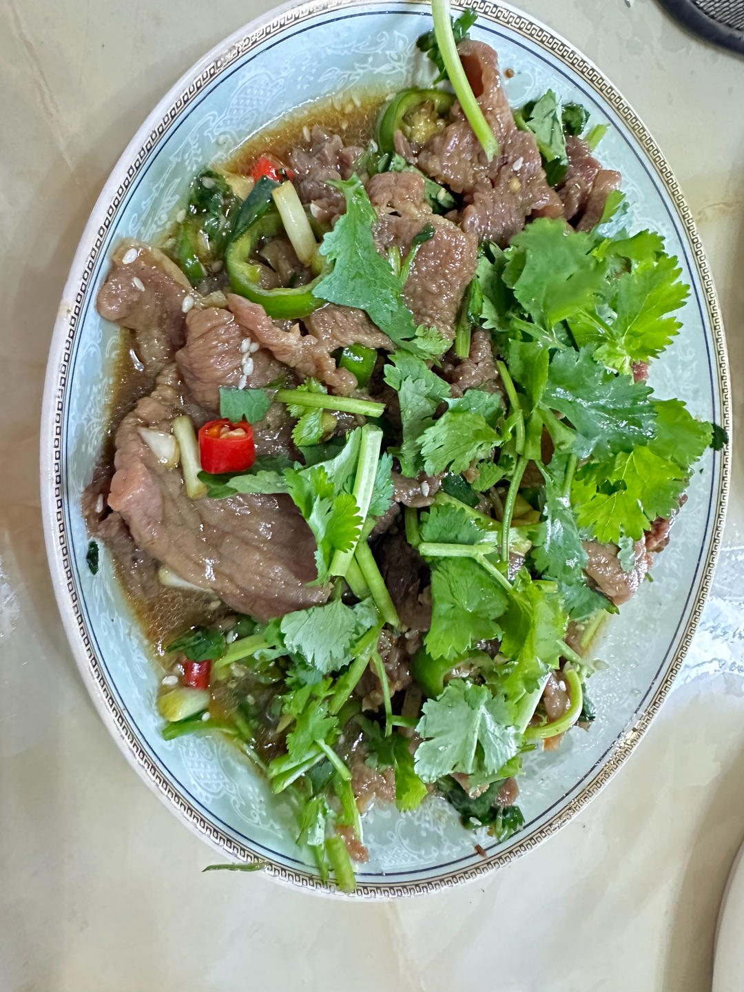 超级快手香菜拌牛肉