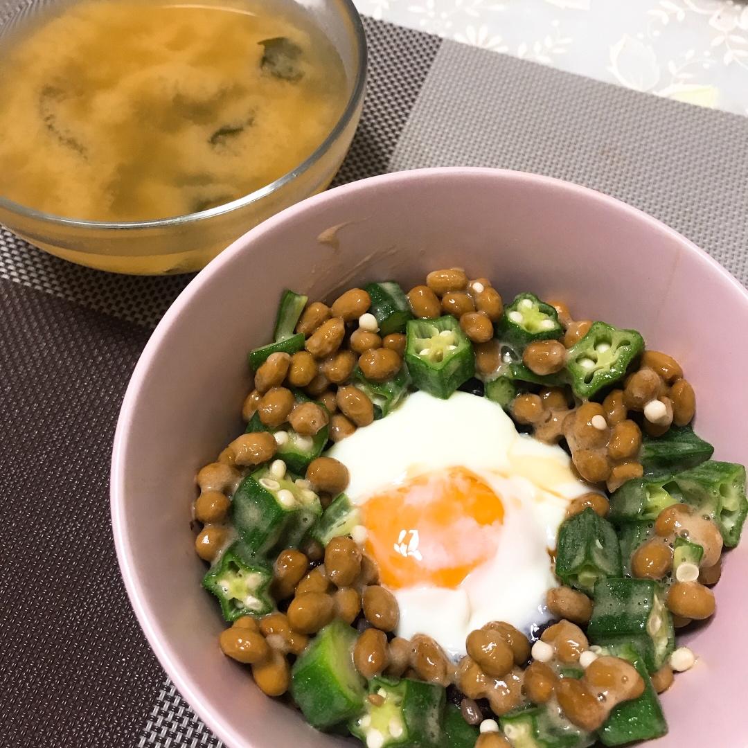 秋葵纳豆和式色拉