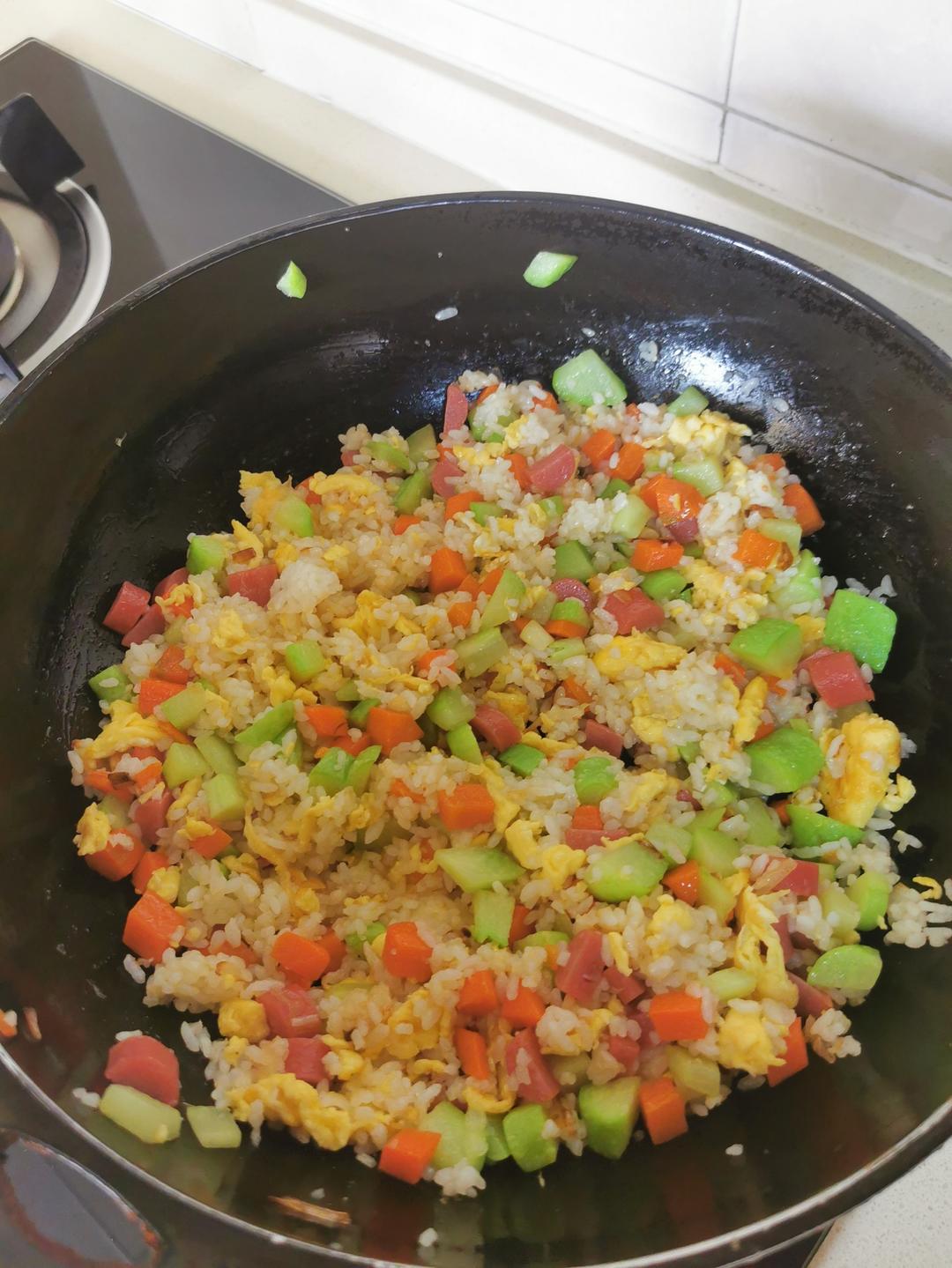 炒米饭蛋炒饭二十分钟快手家常
