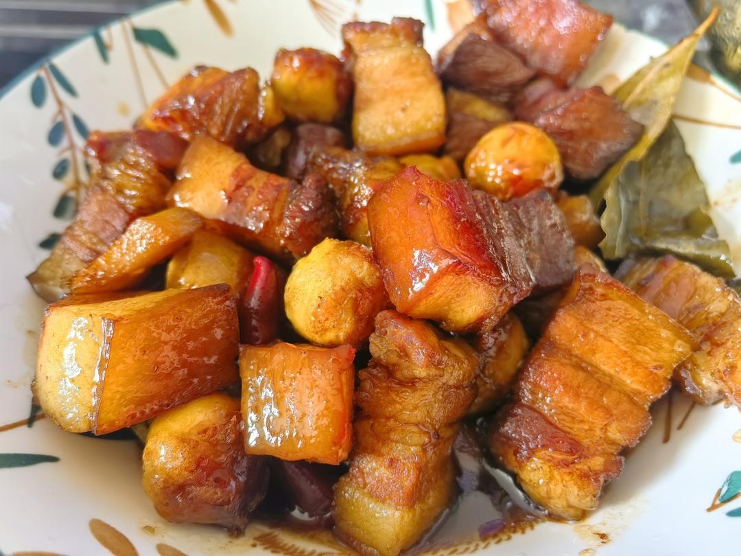 虎皮鹌鹑蛋红烧肉（家常版）美味逆天！超级下饭！