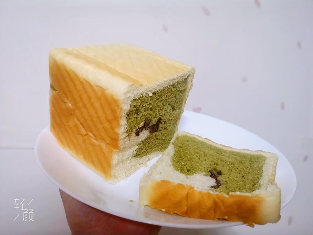 抹茶蜜豆吐司