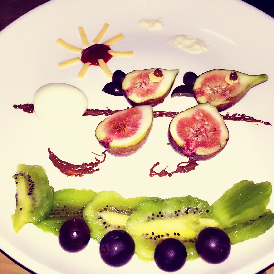 无花果趣味拼盘