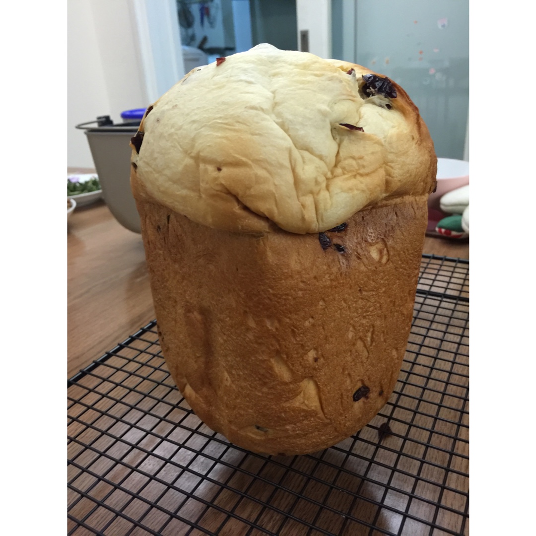 超简易奶香蔓越莓吐司面包（松下105面包机版）