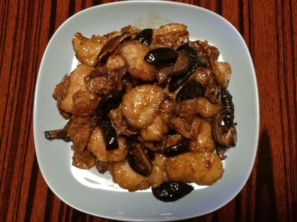 冬菇面筋龙利鱼