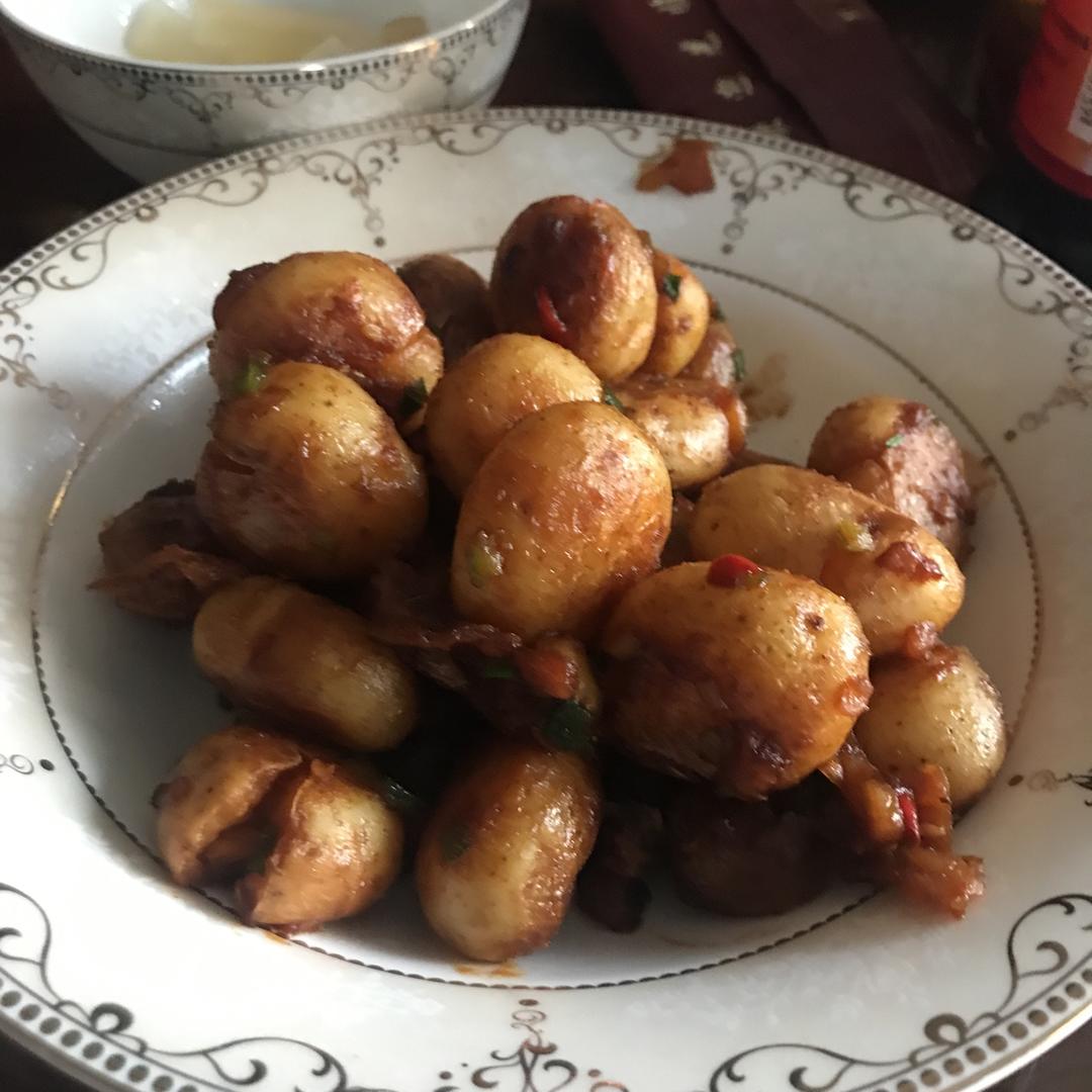 孜然香辣煎小土豆