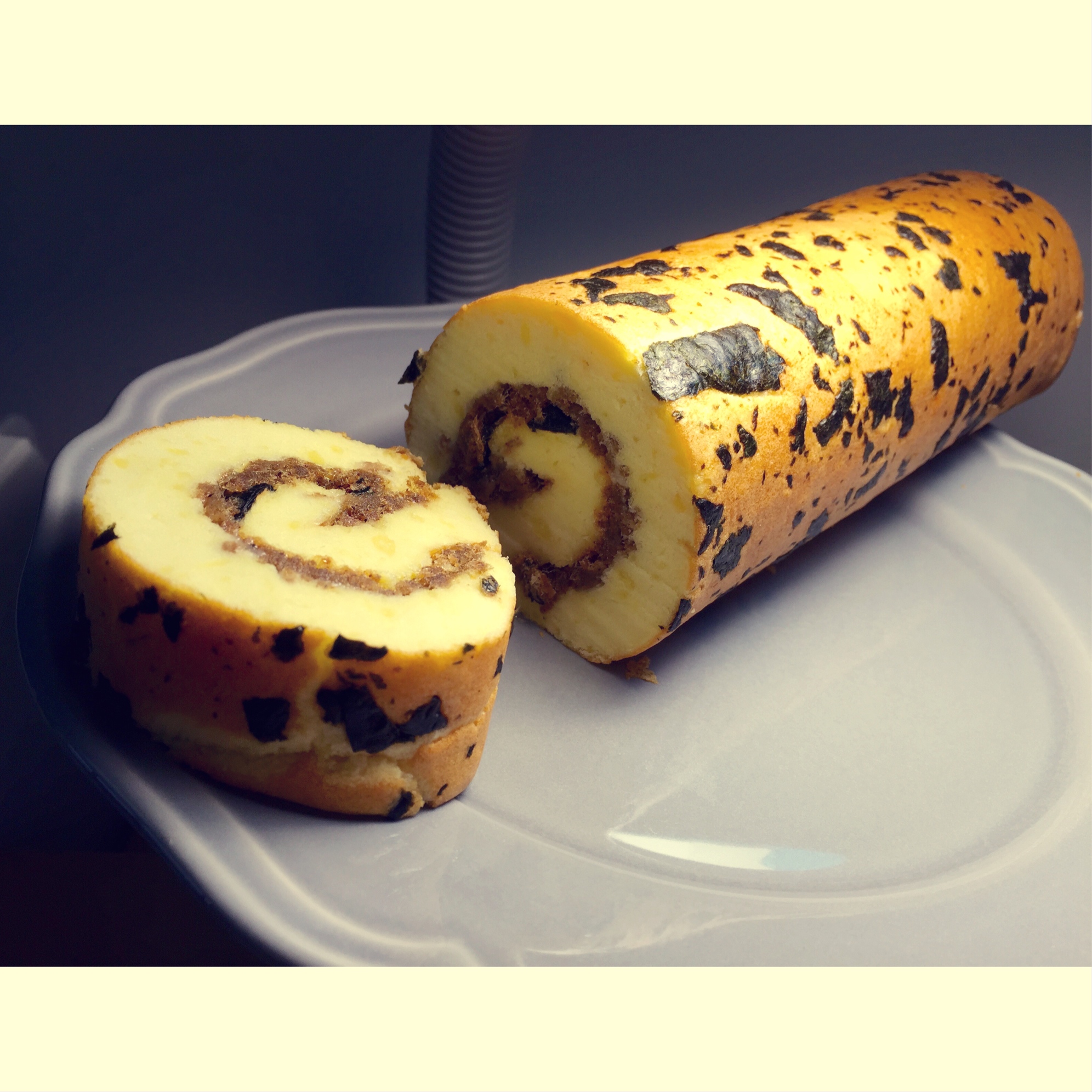 肉松戚风蛋糕卷