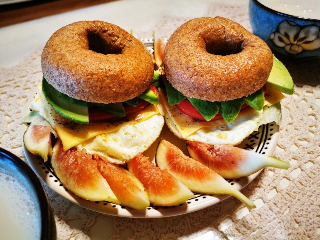 100%全麦贝果 基础纯全麦贝果