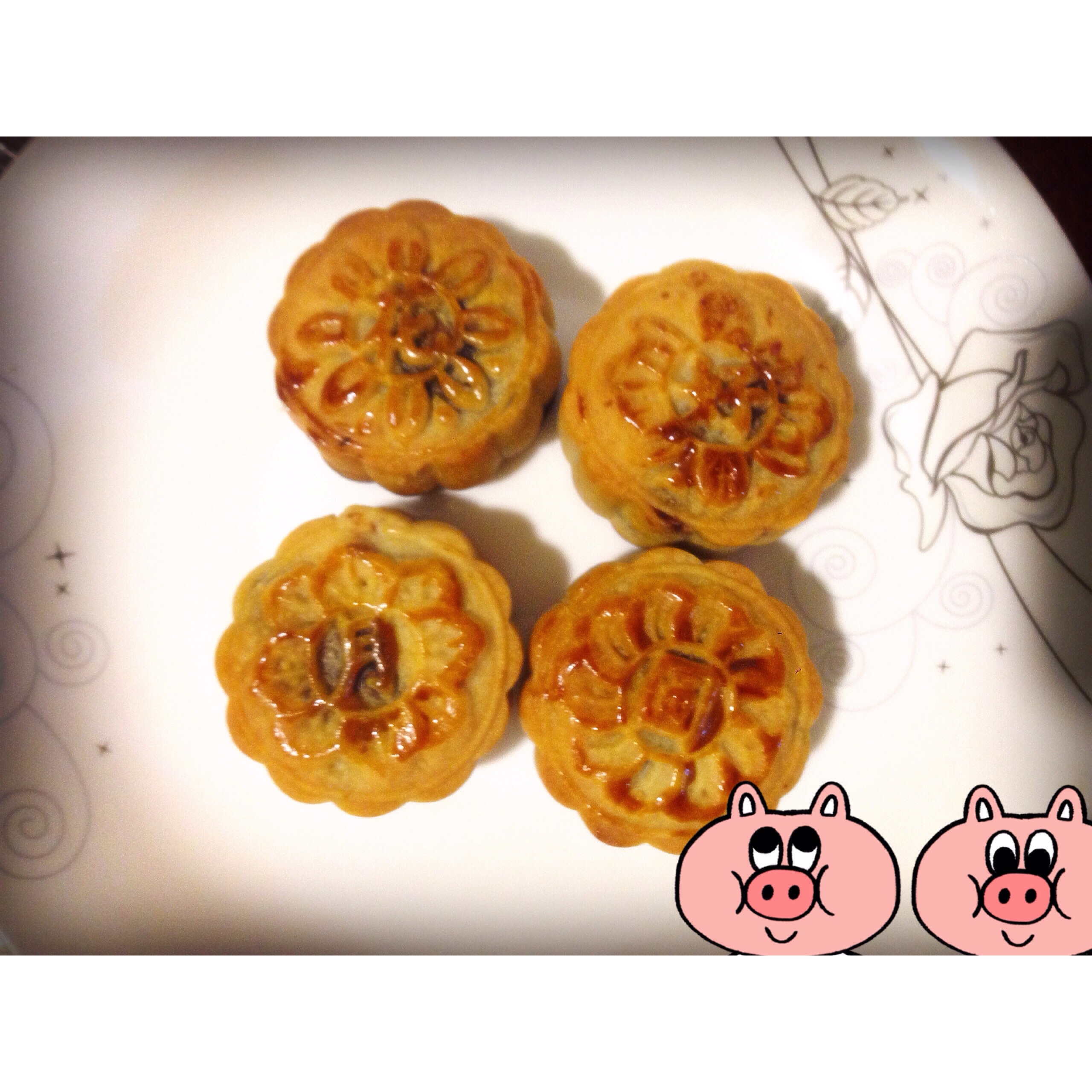 广式月饼－－蛋黄豆沙月饼