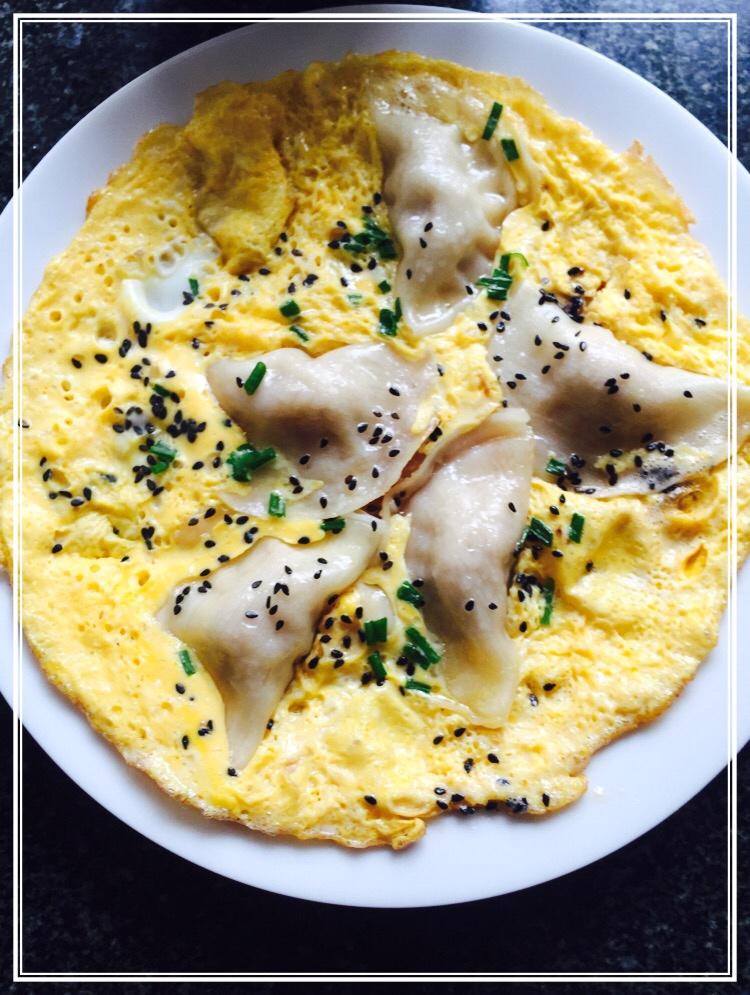 玫瑰花抱蛋煎饺