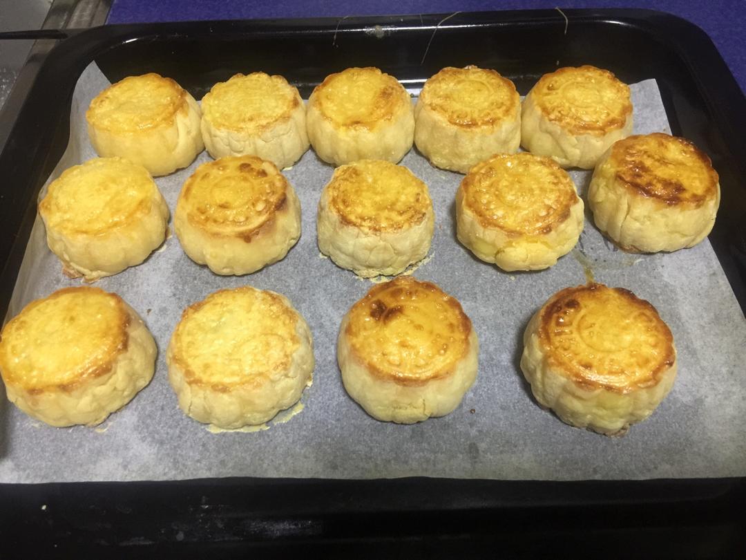 流心奶黄月饼（无吉士粉/转化糖浆版本）【曼食慢语】