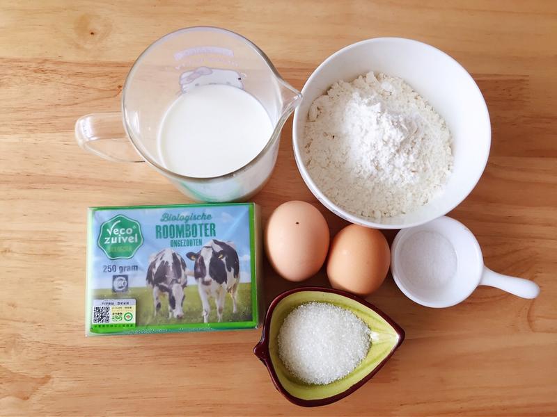 纯奶手撕吐司的做法 步骤1