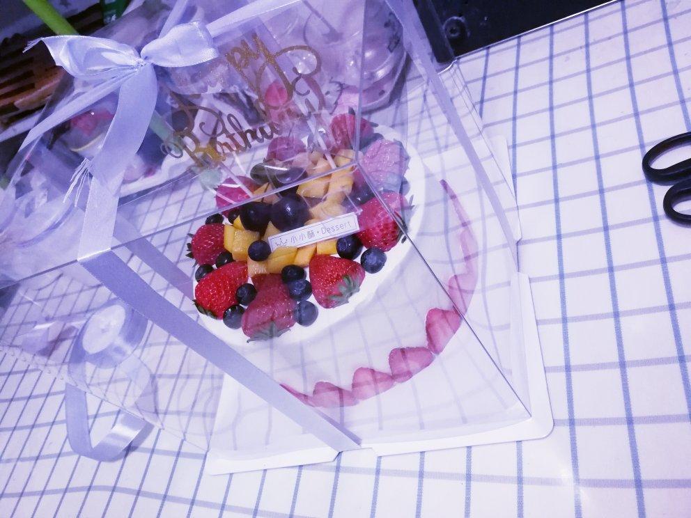 【零失败】不会裱花没关系的水果裸蛋糕 芒果裸蛋糕 完美戚风胚