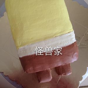海绵宝宝奶油蛋糕的做法 步骤8