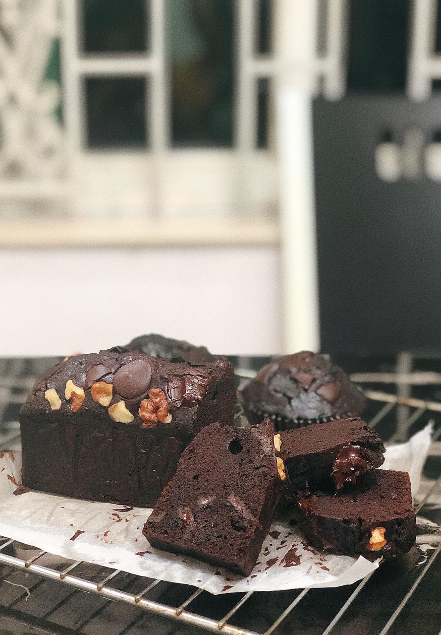在家做巧克力蘑菇头麦芬蛋糕🍫