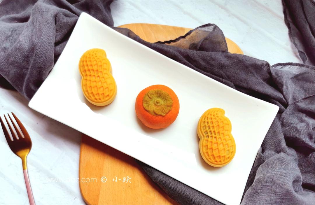 全网独家（原创）柿柿如意—广式金沙奶黄月饼（内附视频做法）