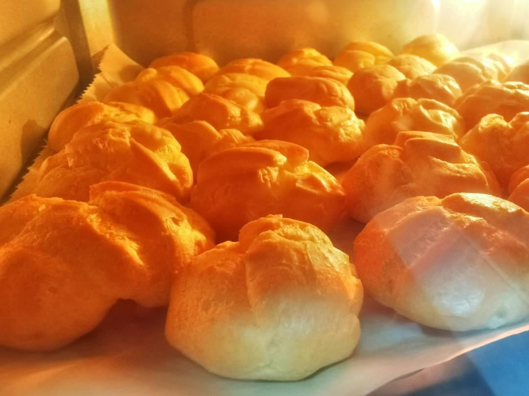 简单易成功的奶油小泡芙做法