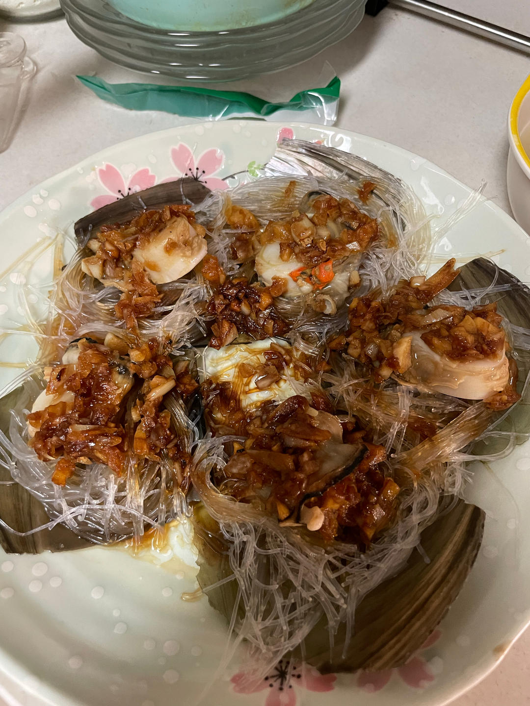 蒜茸粉丝蒸带子