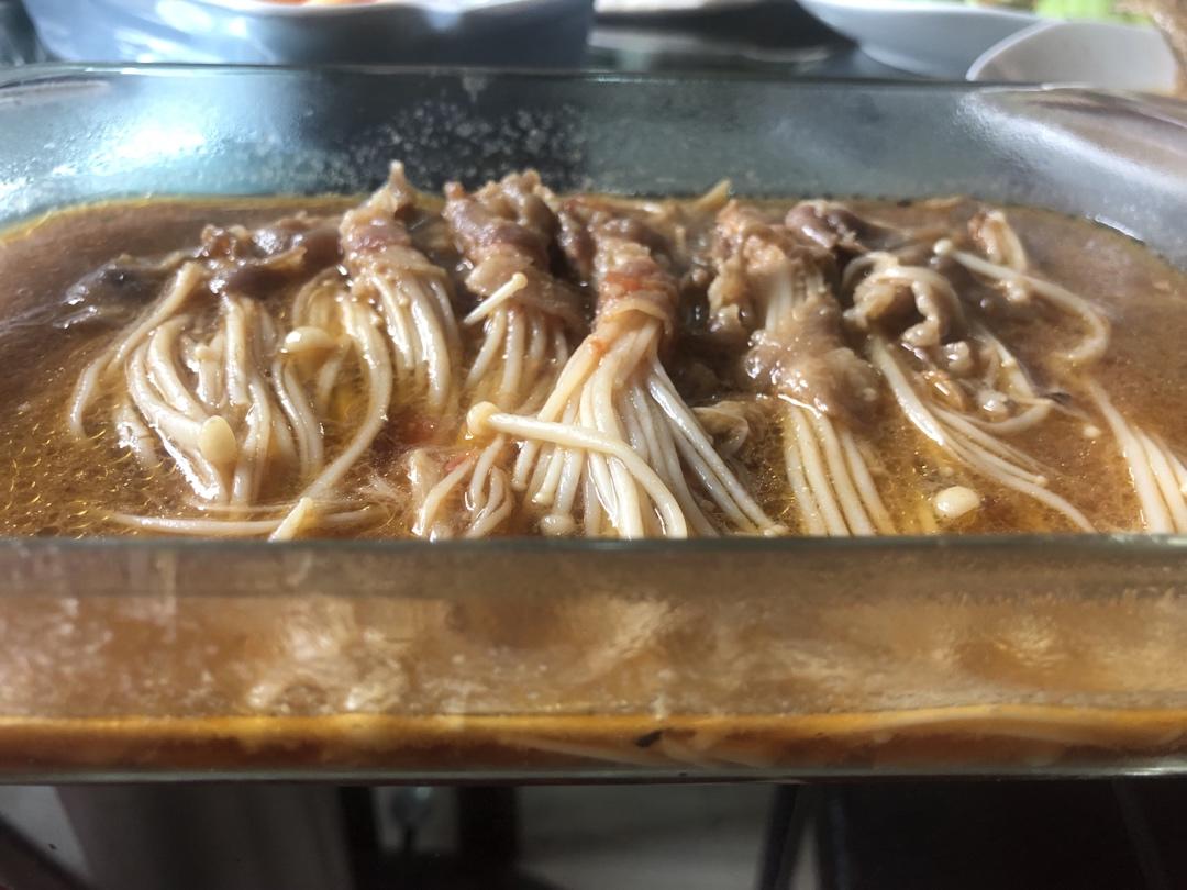 番茄肥牛金针菇卷