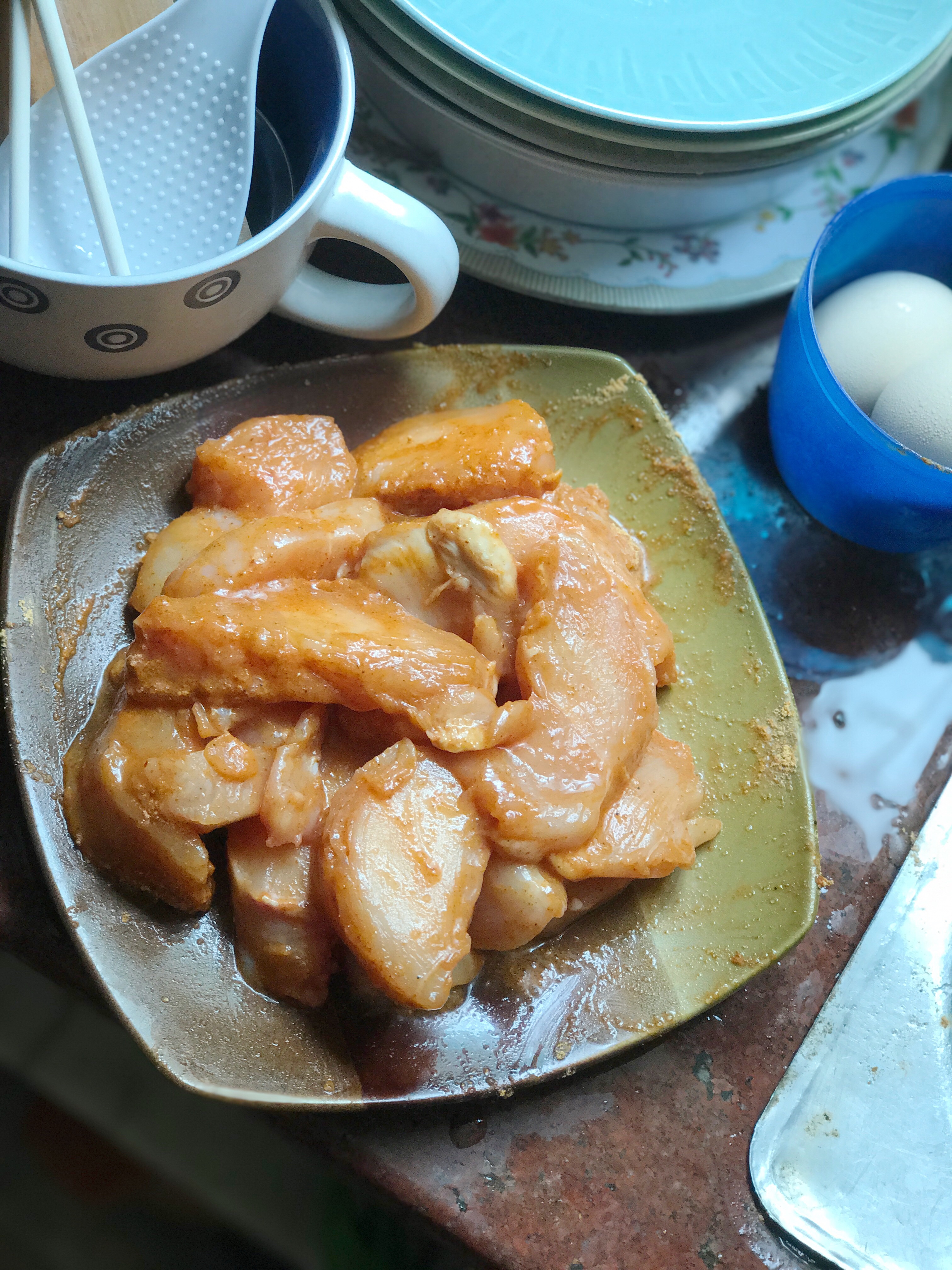 香煎新奥尔良鸡胸肉的做法 步骤1