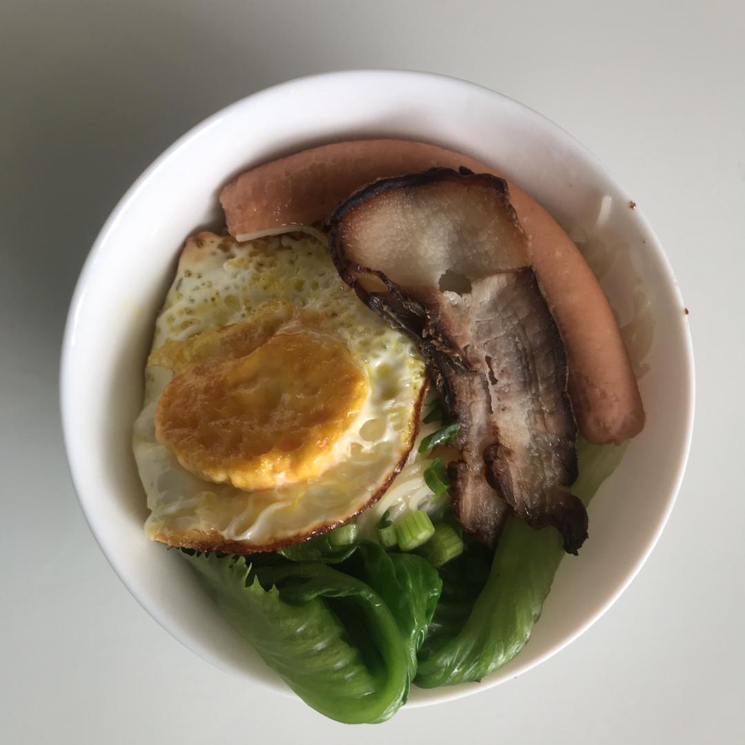 小葱麻油酱油面