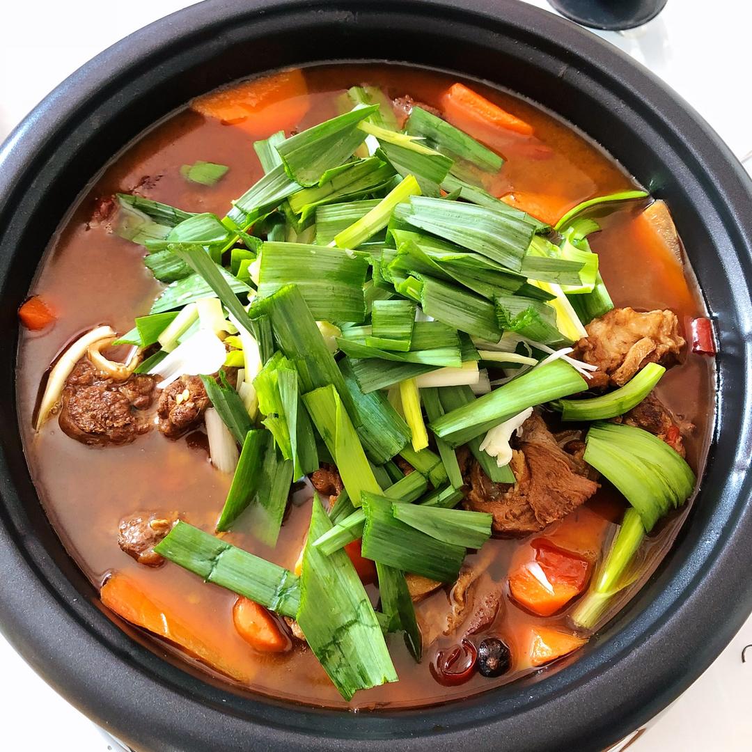 夏天的风#做的羊肉火锅