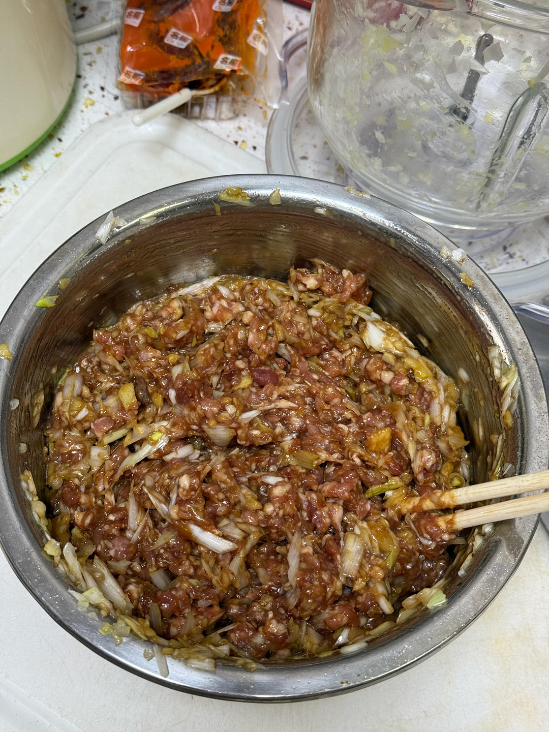 猪肉大葱饺子馅超级简单