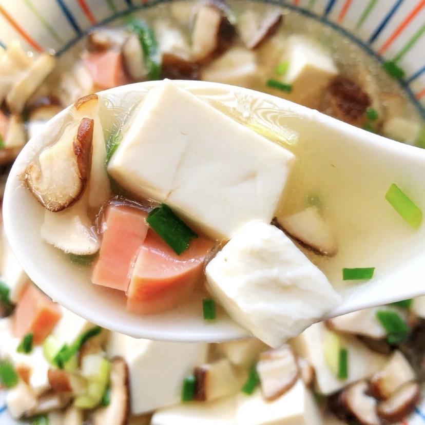 香菇虾仁豆腐汤