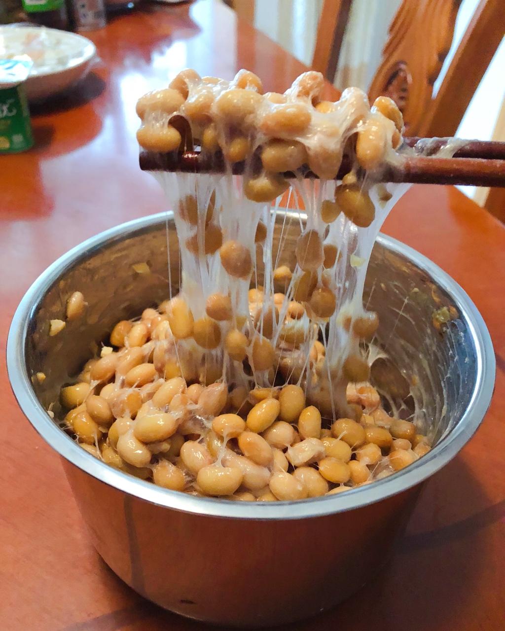 支小枝0705做的自制纳豆(酸奶机,面包机,烤箱版)