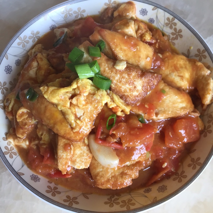 西红柿烧豆腐