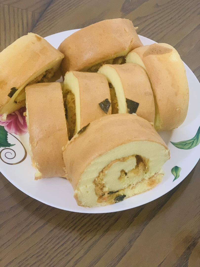 香葱肉松蛋糕卷