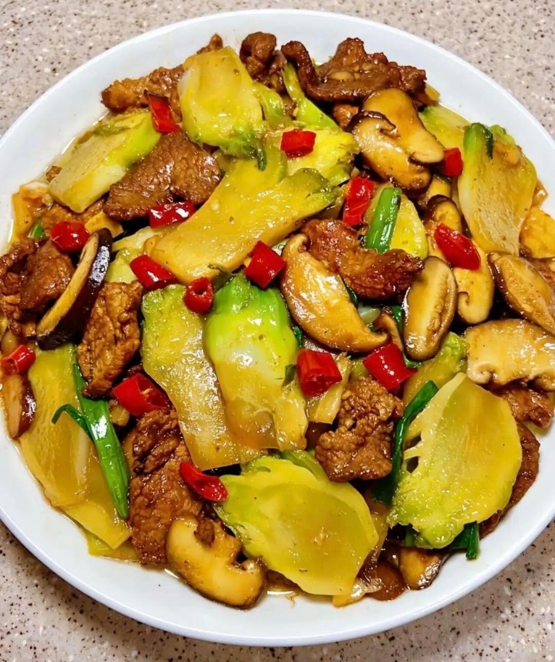 肉片儿菜的做法