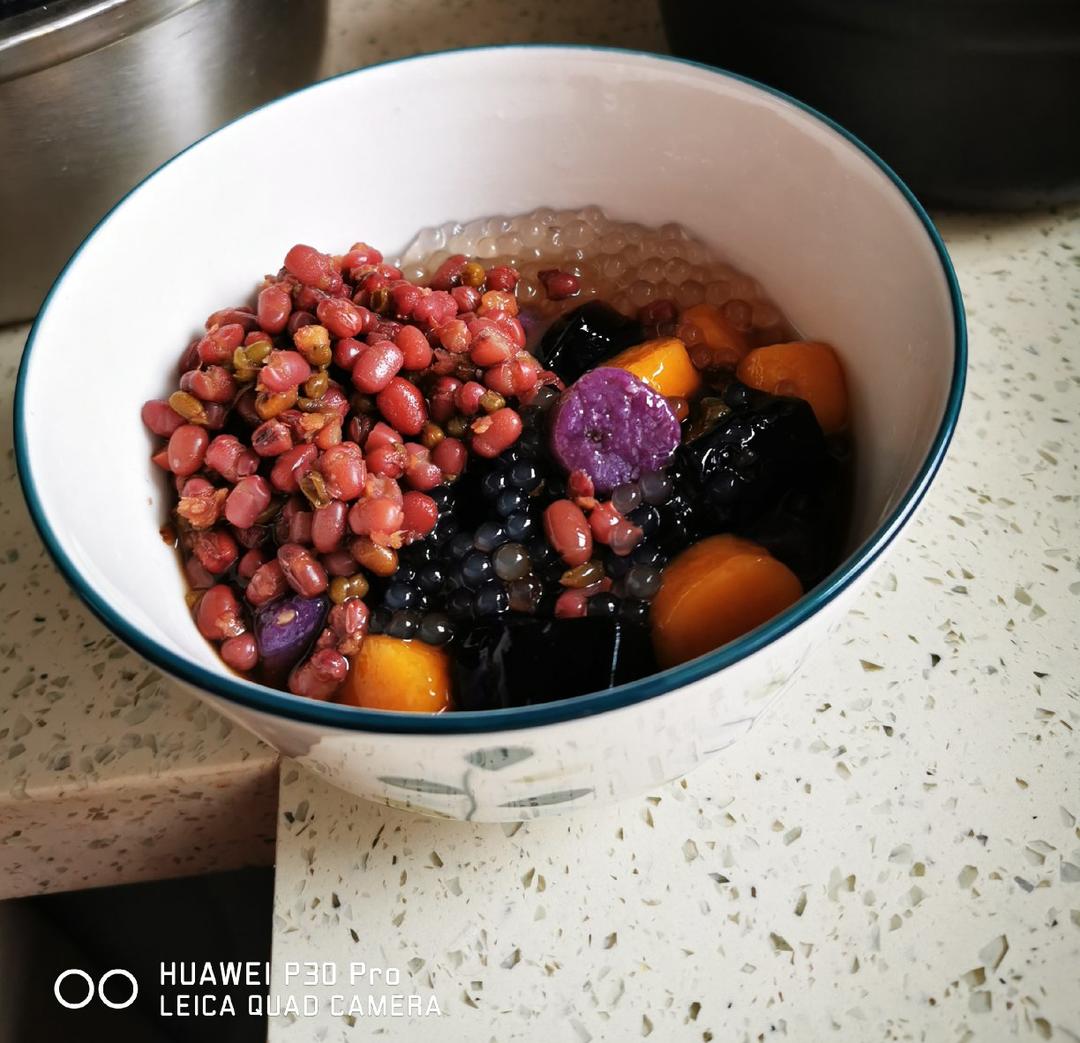 4色芋圆＋烧仙草＋焦糖奶茶🥤超好吃😋零失败做法