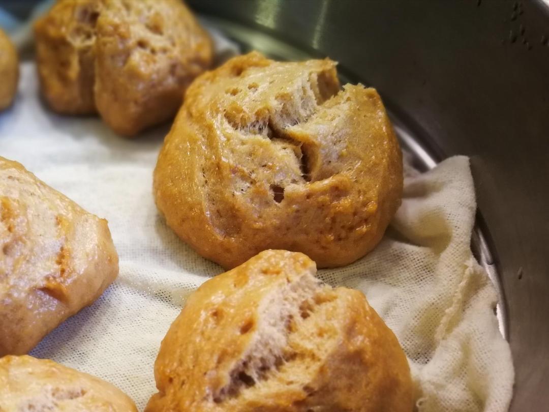 红糖燕麦开花馒头