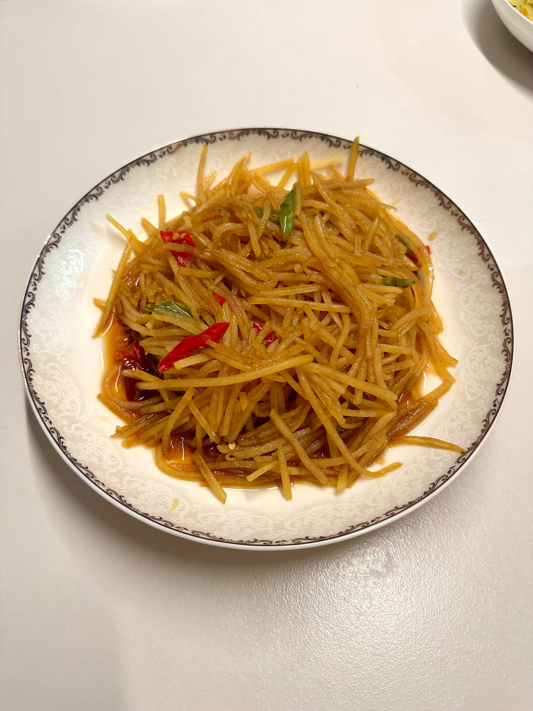 酸辣土豆丝的家常做法 超级下饭