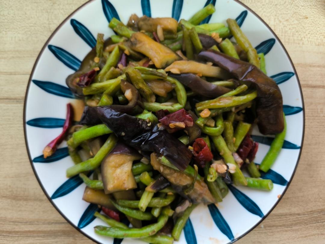 长豆角烧茄子