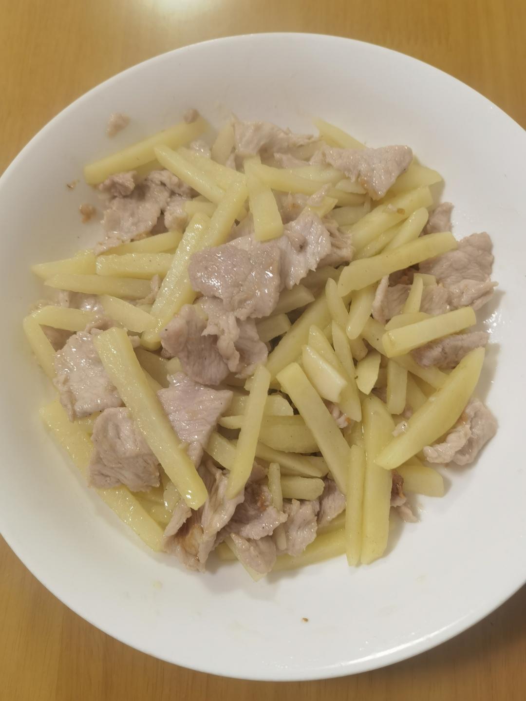 土豆丝炒肉